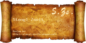 Stengl Zsolt névjegykártya